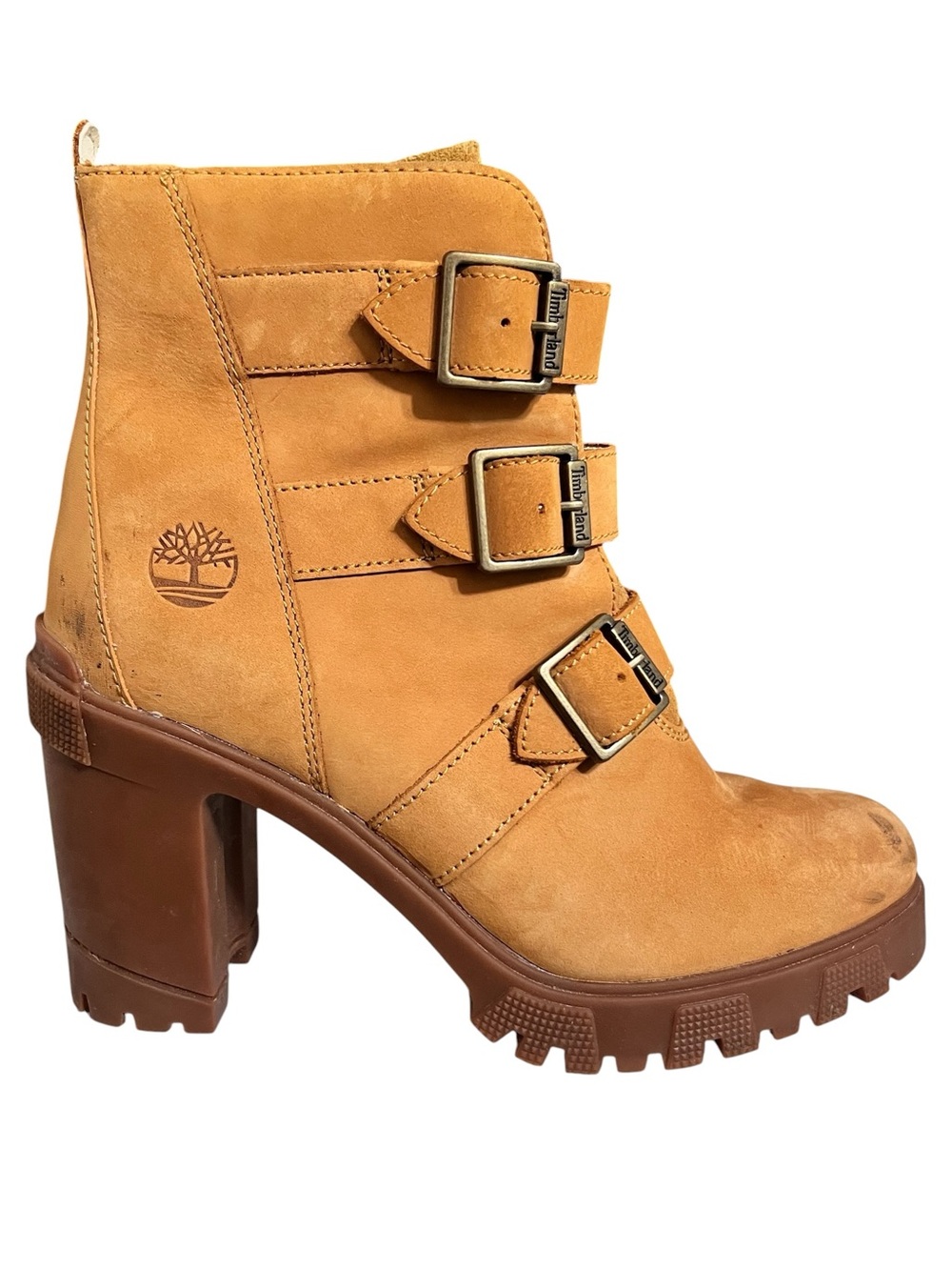 Timberland Women’s Lana Point Buckle Boots Size 10 – Leather Ankle Boots